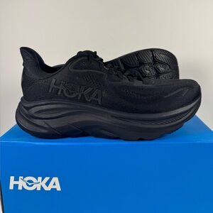 Womens Hoka One One Clifton 10 Black 1162031-BBLC Size 9.5B